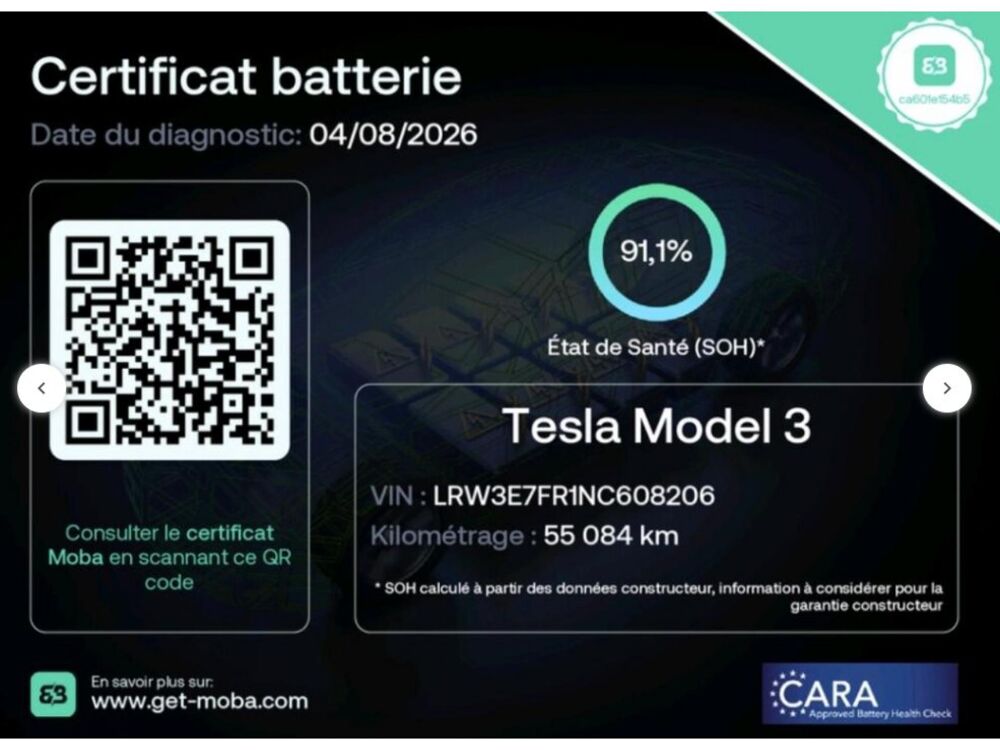 Model 3 MY22 AUTONOMIE STANDARD PLUS RWD 2022 occasion 77090 Coll&eacute;gien
