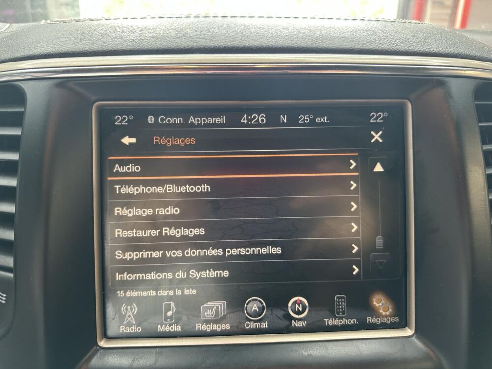 Grand Cherokee 3.0 CRD FAP Overland PHASE 2 2015 occasion 33370 Artigues-pr&egrave;s-Bordeaux