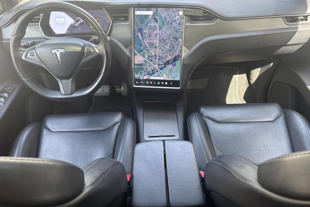Model X 100D 525 ch- Autopilot Am&eacute;lior&eacute; - Int&eacute;rieur Cuir & Cam&eacute;ra 36 2018 occasion 78760 Jouars-Pontchartrain