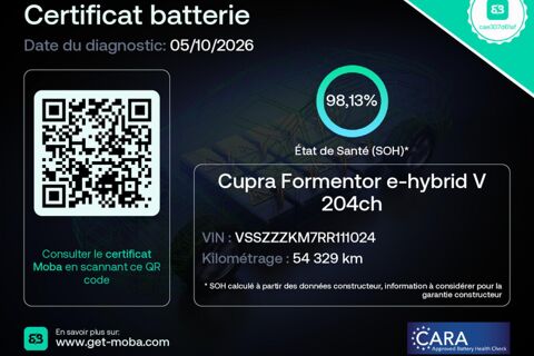 Formentor 1.4 E-HYBRID 204 V DSG6 2024 occasion 38550 Clonas-sur-Var&egrave;ze