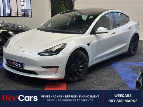 Tesla Model 3 ELECTRIC 515 82KWH PERFORMANCE 4WD DUAL-MOTOR BVA 2021 occasion Bry-sur-Marne 94360