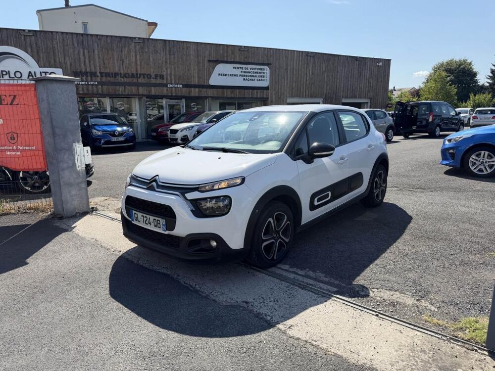 C3 1.5 BlueHDi - 100 S&S Feel Soci&eacute;t&eacute; 2 places gps + clim + rad 2023 occasion 19100 Brive-la-Gaillarde