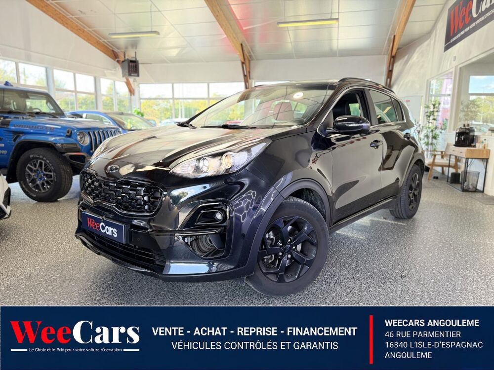 Sportage 1.6 CRDI 135CH HYBRID MHEV 48VOLT BLACK EDITION 4X2 DCT BVA 2021 occasion 16000 Angoul&ecirc;me