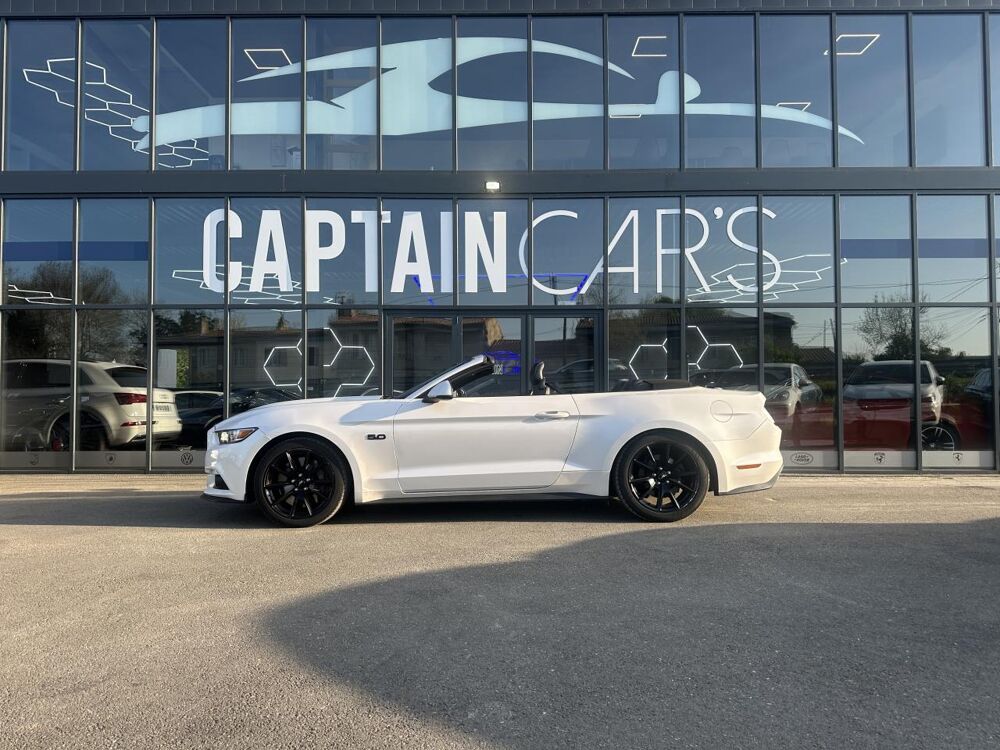 Mustang 5.0 V8 Ti-VCT - 421cv - CABRIOLET - GARANTIE 12 MOIS 2017 occasion 33450 Montussan