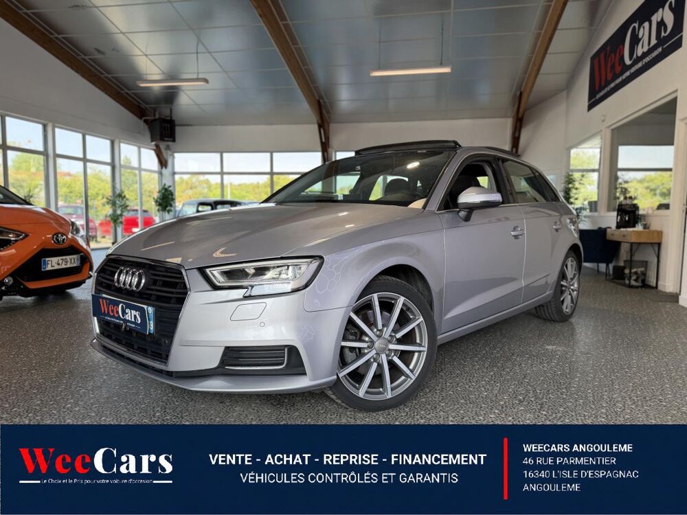 A3 SPORTBACK 2.0 TFSI 190CH DESIGN LUXE S-TRONIC BVA GARANTIE 1 2017 occasion 16000 Angoul&ecirc;me
