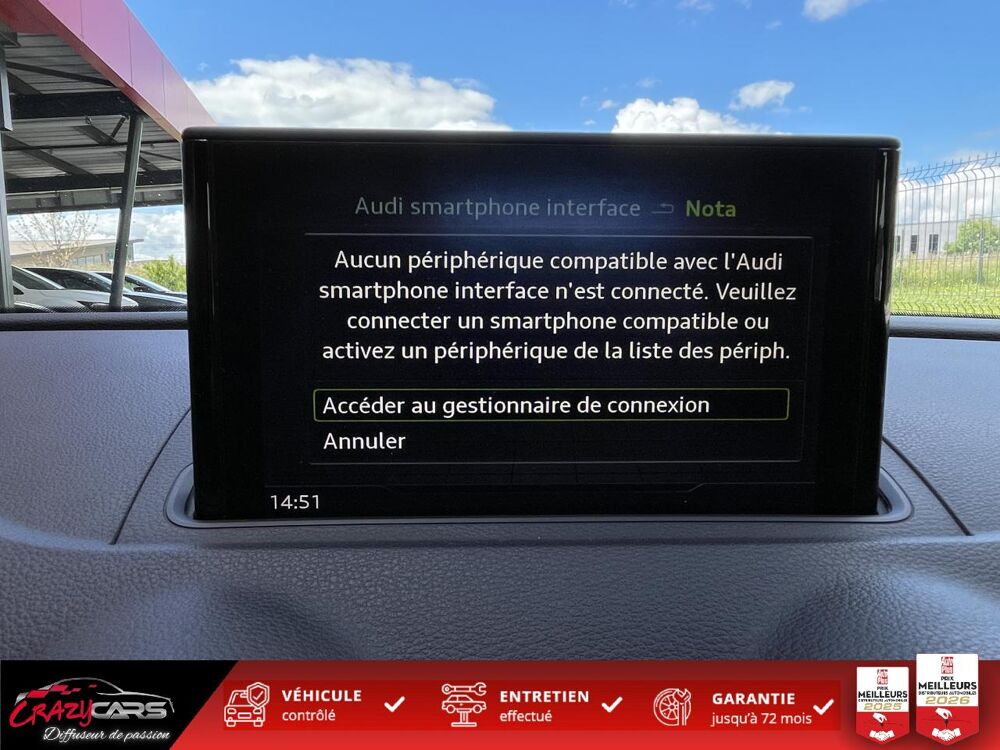 A3 1.5 35 TFSI 150 S-Tronic Business Line - AppleCarplay 2019 occasion 25300 Pontarlier