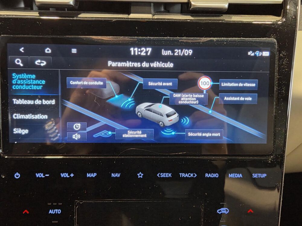 Tucson Hyundai 1.6 Hybrid - executive toit ouvrant, si&egrave;ges chauff&eacute; 2022 occasion 25300 Pontarlier