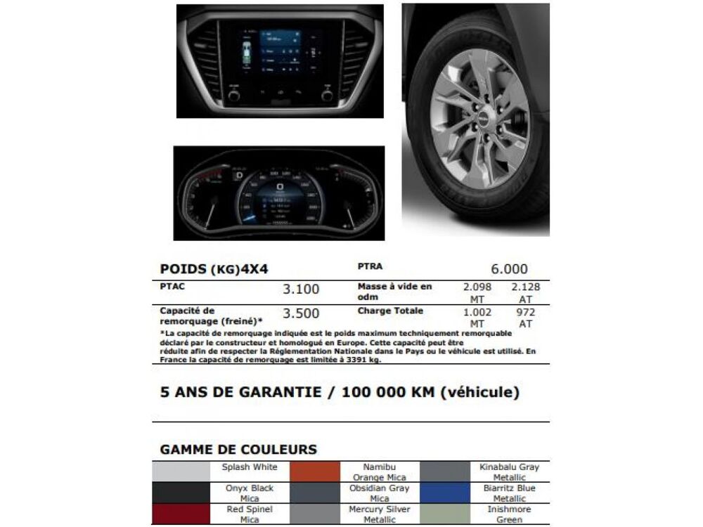 D-Max EQUIPEMENTS INCLUS SPACE EVOLUTION 2.2 DMS A/T 4x4 MY2026 E 2026 occasion 44700 Orvault