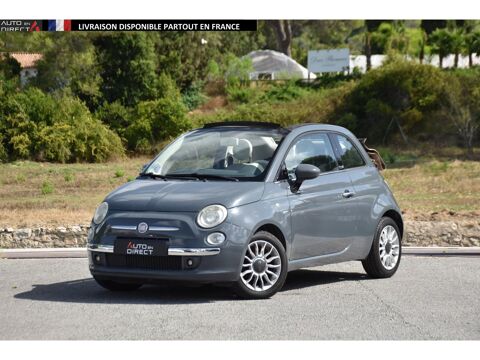 Fiat 500 Cabriolet 1.2i - 69 S&S C CABRIOLET Lounge PHASE 1 2010 occasion Mougins 06250