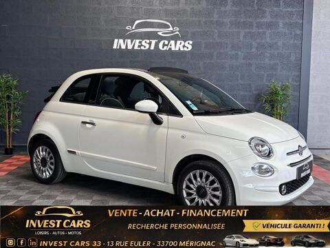 Fiat 500 1.2i 69CH Eco Pack FINITION Lounge CABRIOLET - GARANTIE 6 MO 2020 occasion M&eacute;rignac 33700
