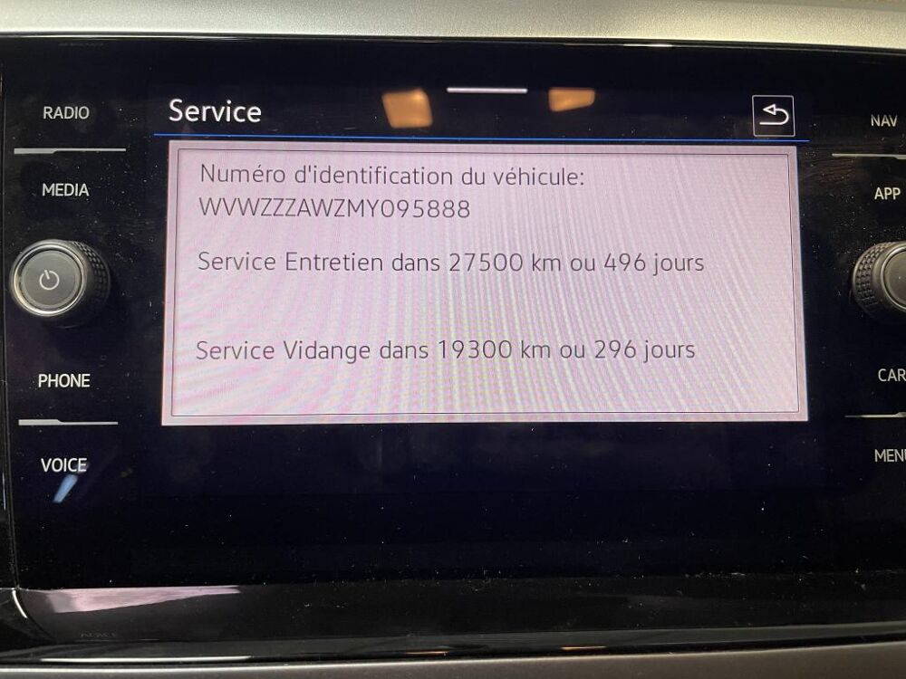 Polo 1.0 TSI 95CH DSG 7 Active - Garantie 12 mois 2021 occasion 33500 Libourne