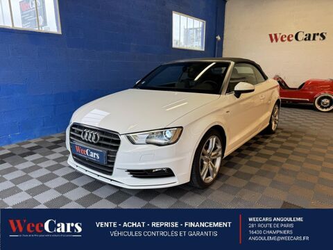 Audi A3 CABRIOLET 1.6 TDI 110CH S-LINE - GARANTIE 12 MOIS 2016 occasion Angoulême 16000