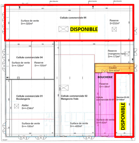 2 cellules commerciales &agrave; louer - Retail Park Forbach 5000 57350 Stiring wendel