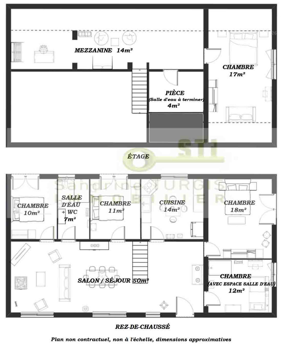 Vente Maison Longère habitable de plain-pied sans travaux Ste genevieve des bois