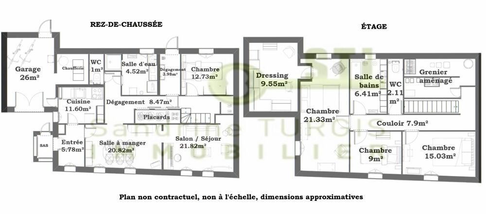 Maison de bourg 4 chambres habitable de plain-pied