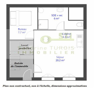  Appartement à louer 2 pièces 38 m²
