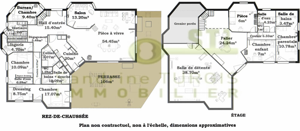 Maison contemporaine sur sous-sol d'environ 270m2