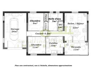  Maison � vendre 3 pi�ces 66 m�