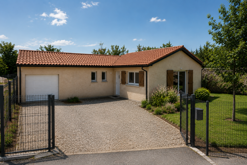 Au coeur du charmant village de Chavanoz, villa neuf T4 de plain-pied
