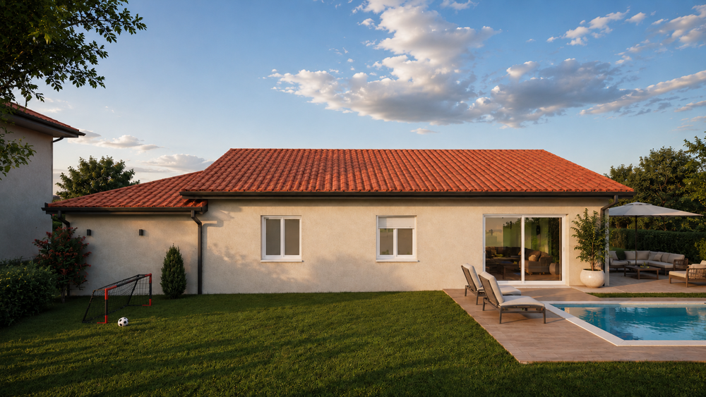 Vente Maison Villa neuve de plain-pied, de T4 au coeur du hameau de Colombier-Saugnieu Colombier saugnieu
