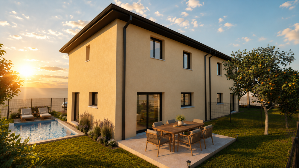 Vente Maison Villa 5 pièces, Tignieu-Village, secteur résidentiel Tignieu jameyzieu
