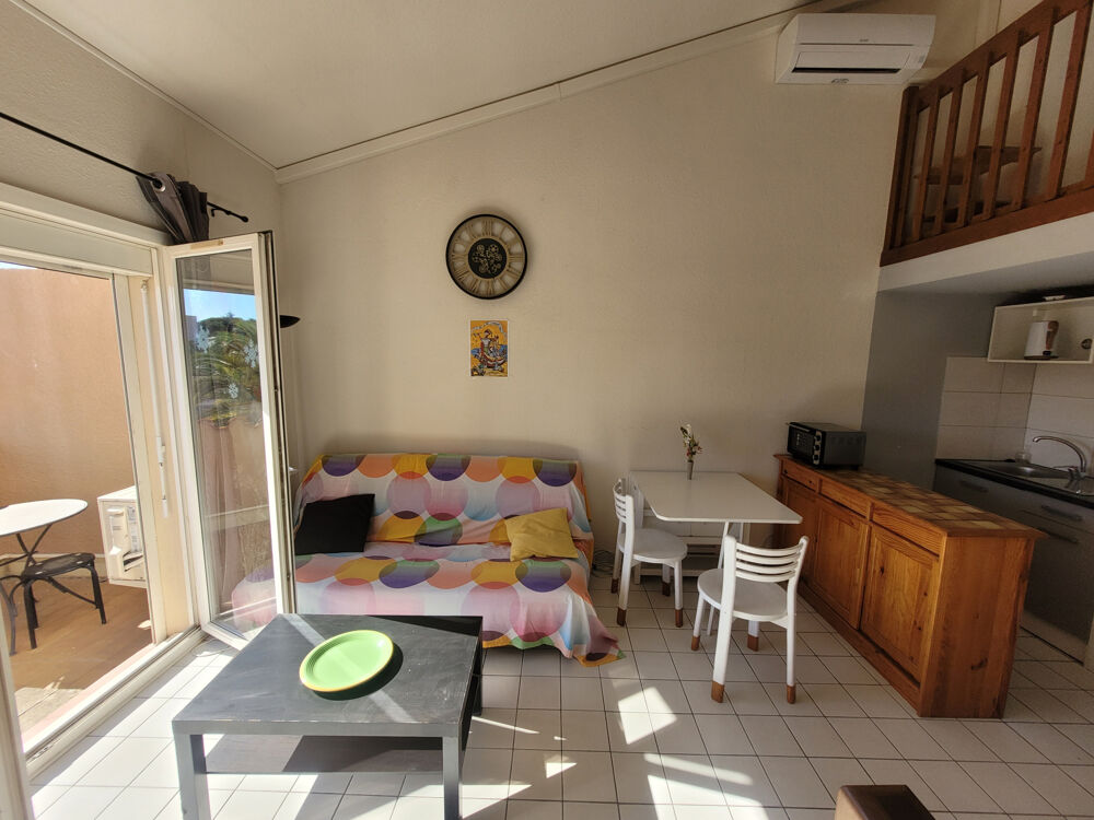 PROCHE CENTRE PLAGE STUDIO MEZZANINE 34M2 AVEC TERRASSE