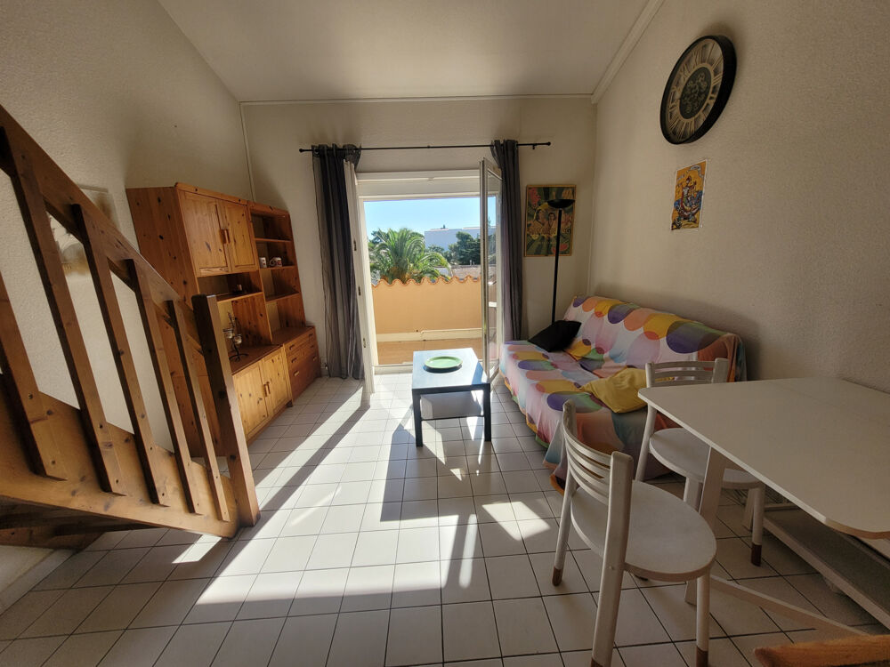 PROCHE CENTRE PLAGE STUDIO MEZZANINE 34M2 AVEC TERRASSE