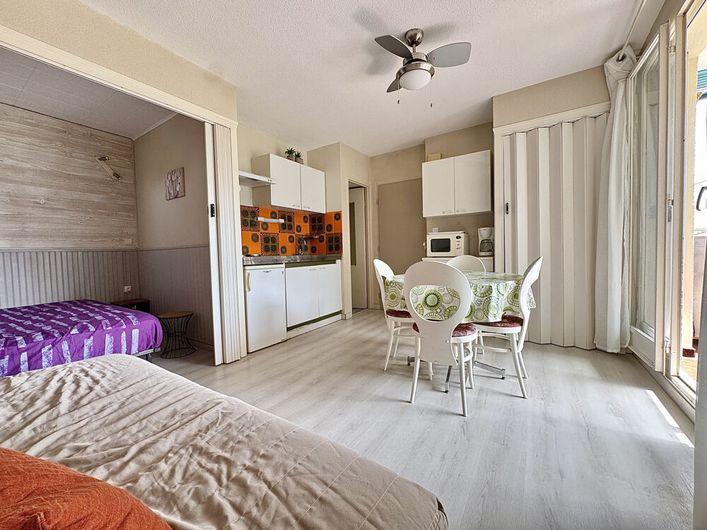 EXCLUSIVITÉ Studio cabine 22,29 m2 à 500m de la plage Cave & Parking inclus
