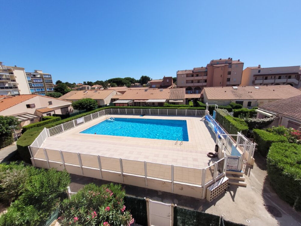 Résidence fermée avec Piscine Le Clos Catalan Studio Cabine 22,40m2 parking. proche Centre Plage.