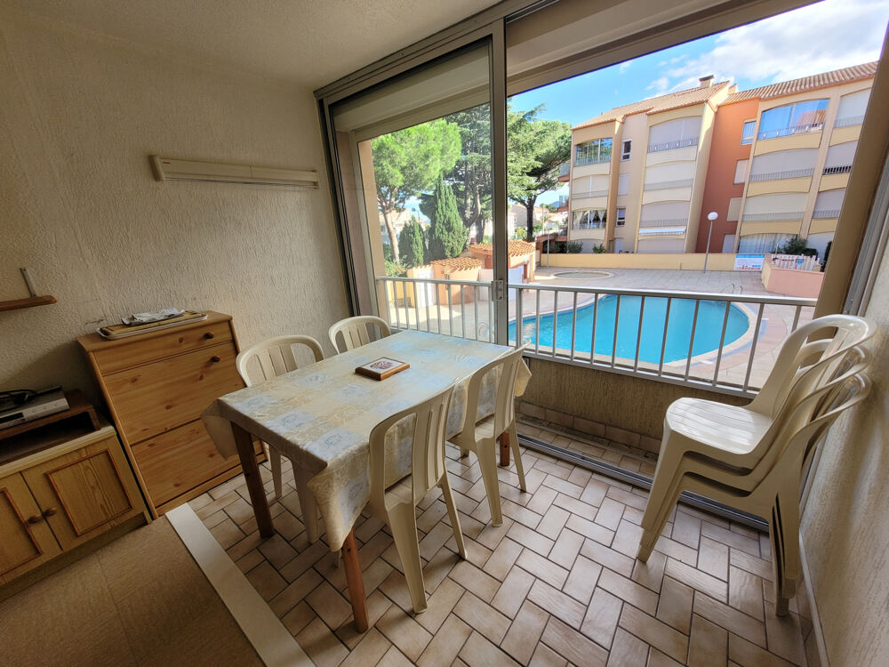 Vente Appartement Résidence avec Piscine 'Le Lagon' Studio Cabine 1er étage Argeles sur mer