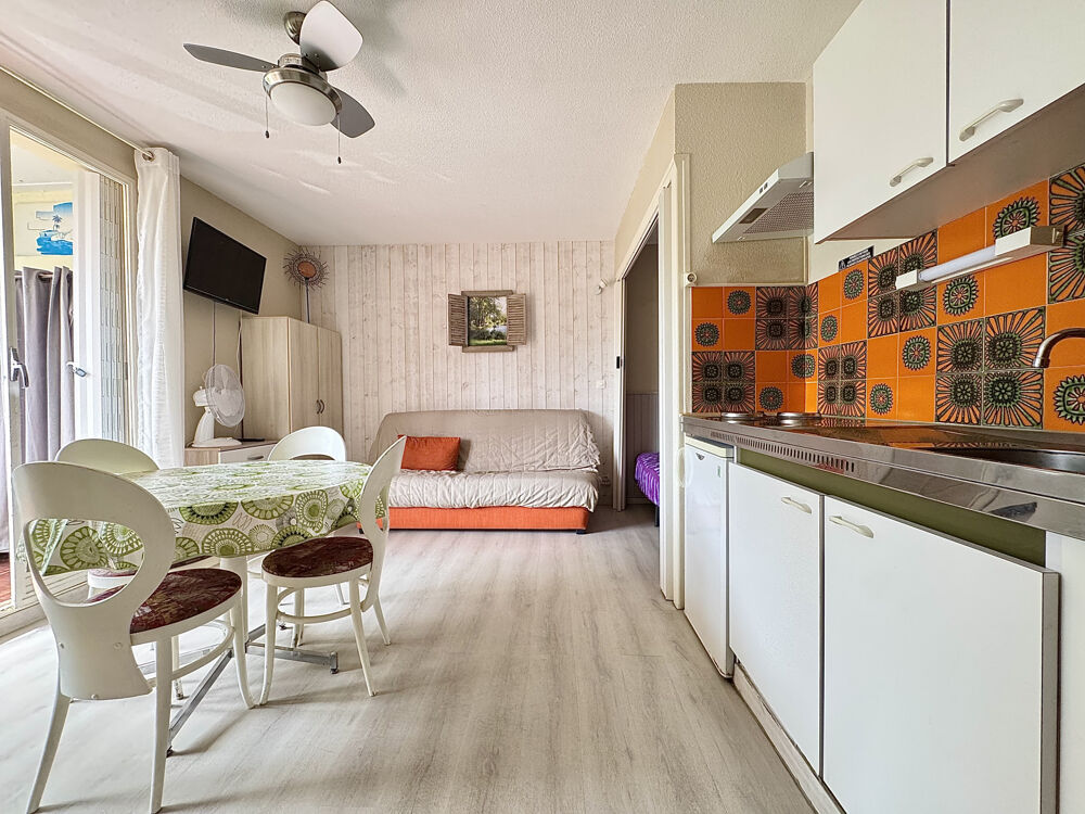 EXCLUSIVITÉ Studio cabine 22,29 m2 à 500m de la plage Cave & Parking inclus