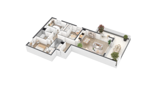  Appartement à vendre 4 pièces 89 m²