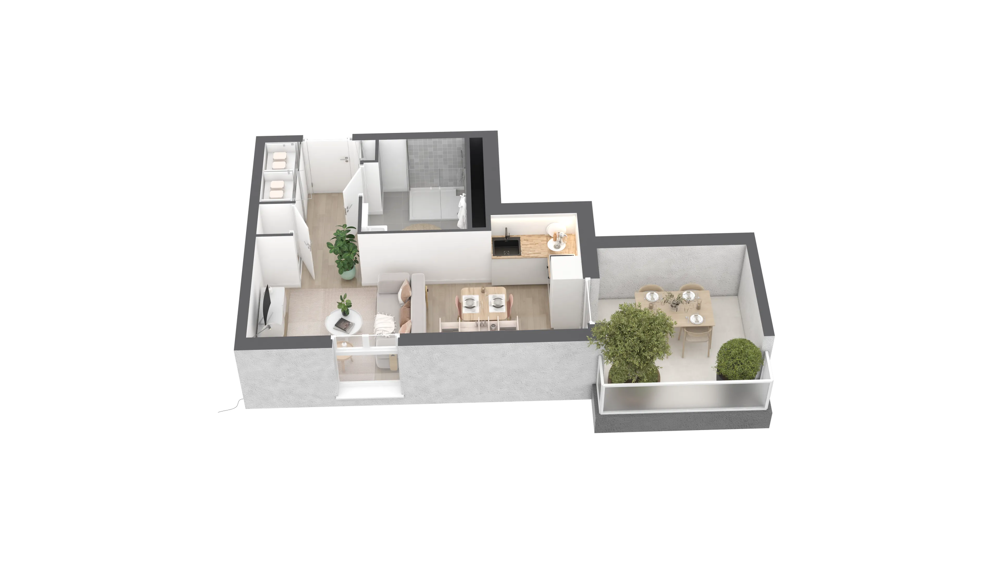 Vente Appartement PROGRAMME NEUF T1 L'ORTU DI U VITTULU Ajaccio