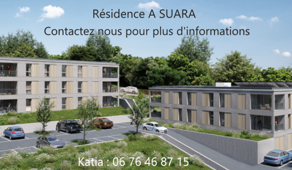 Vente Appartement T2 de 43m2 AVEC TERRASSE ET JARDIN DE 30m2 Ajaccio