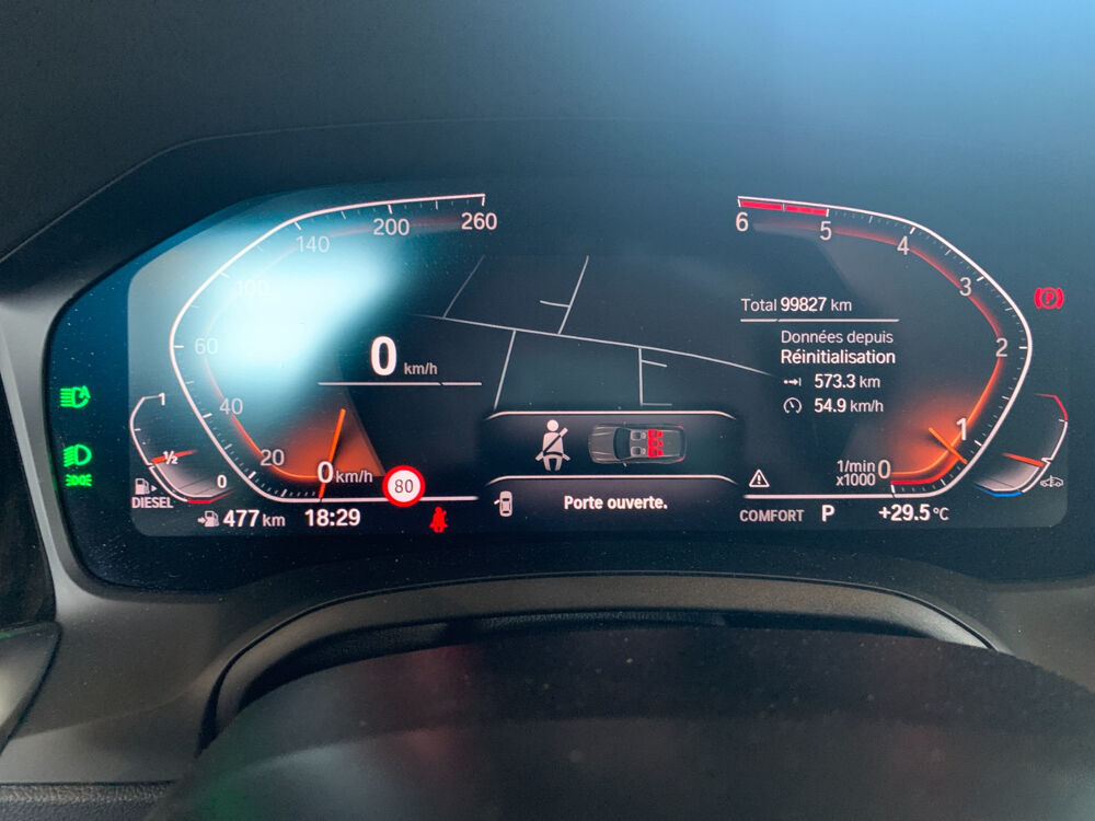 S&eacute;rie 3 Touring 320d 190 ch BVA8 M Sport 2019 occasion 56120 Les Forges de Lanou&eacute;e