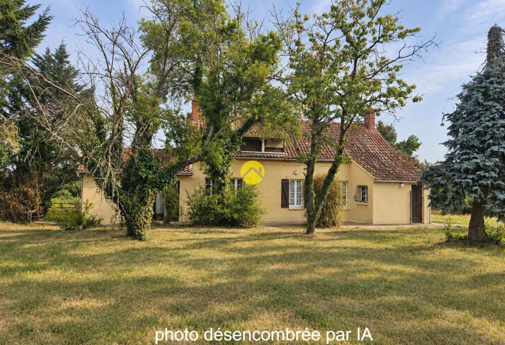 En campagne avec jardin