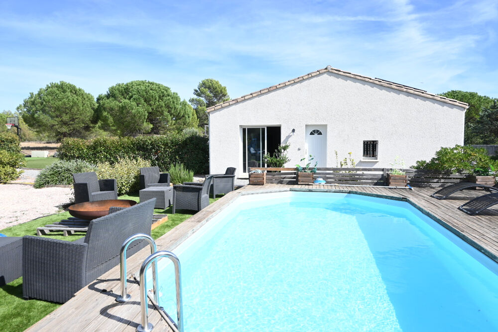 Vente Maison Villa de plain-pied avec piscine et grand terrain arboré à Villemoustaussou Villemoustaussou