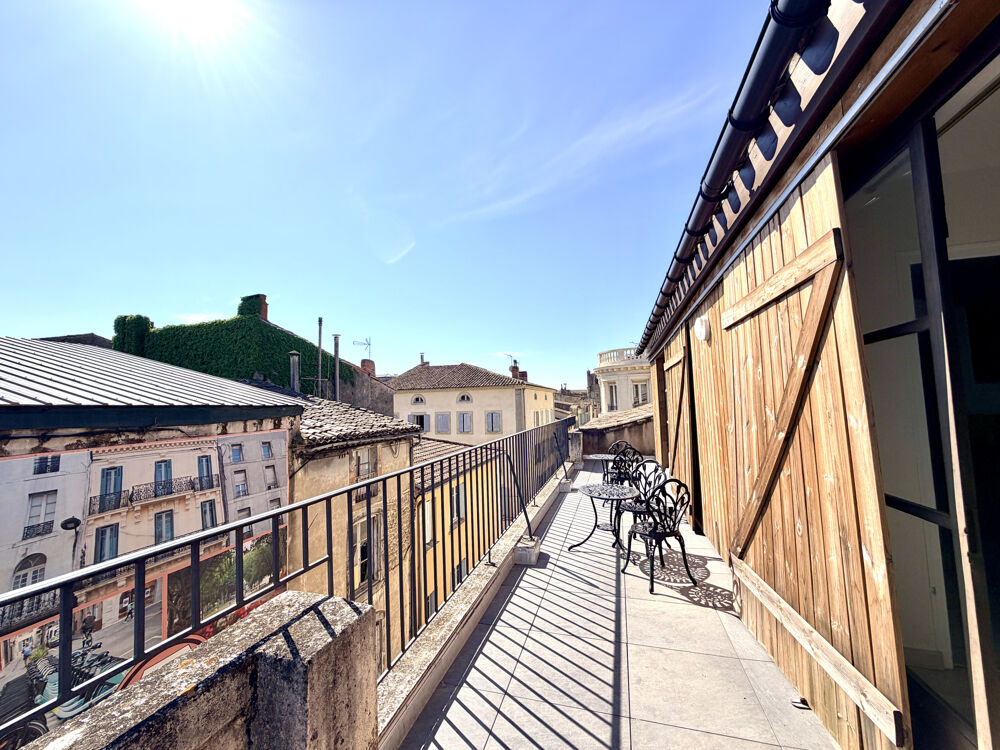 Appartement de charme avec terrasse et vue exceptionnelle sur le centre ville