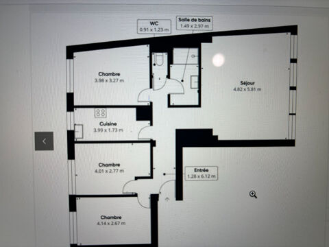  Appartement � louer 4 pi�ces 90 m�