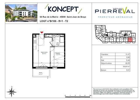  Appartement � louer 2 pi�ces 40 m�