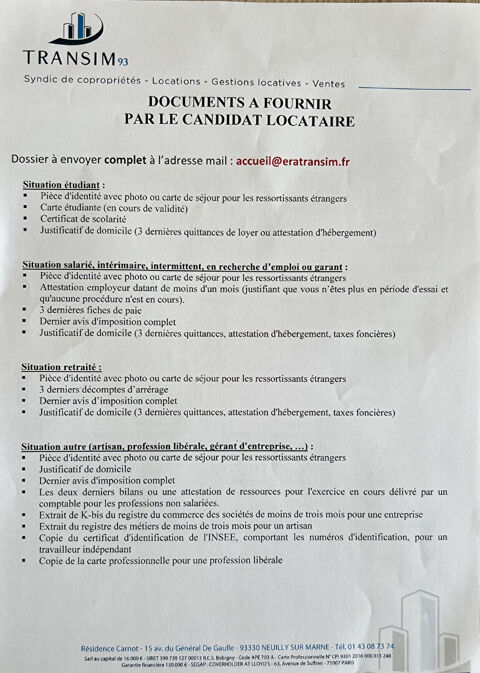  Appartement � louer 2 pi�ces 39 m�