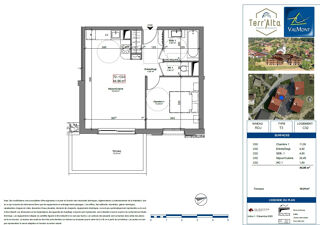 Appartement à vendre 2 pièces 45 m²