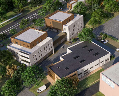   Bâtiment industriel d'une surface plancher de 757 m2 