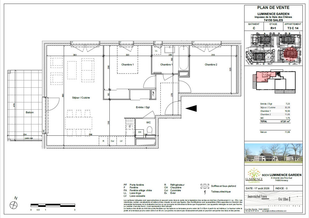 Vente Appartement Découvrez « Luminence Garden » : un nouveau cadre de vie au cœur du village de Sales (74150) Sales