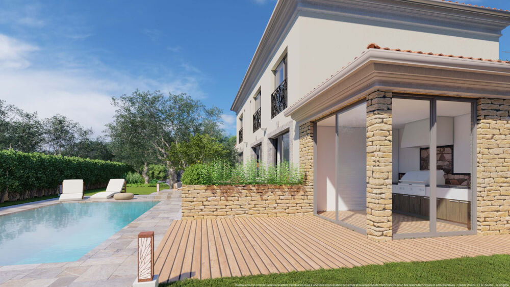 Villa haut de gamme de 224 m2 sur un terrain de 910 m2 à Cheval Blanc (84460) en secteur résidentiel