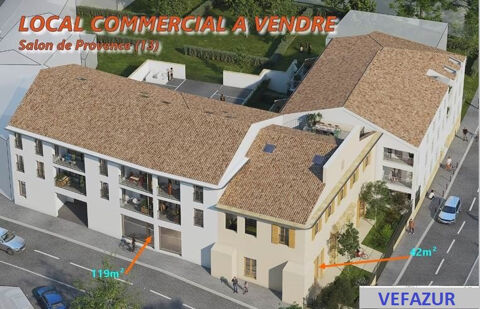 Local commercial neuf de 120 m2 au centre de Salon-de-Provence en zone r&eacute;sidentielle 400000 13300 Salon de provence