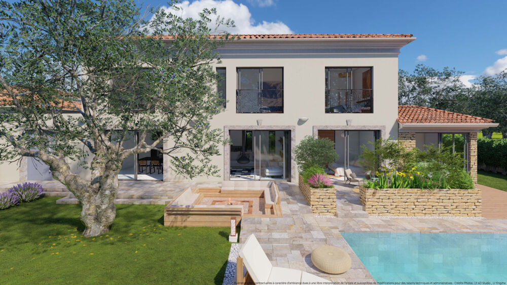 Villa haut de gamme de 224 m2 sur un terrain de 910 m2 à Cheval Blanc (84460) en secteur résidentiel