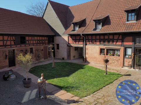 Grand corps de ferme à colombages 700 m2 - Chambres d'hôtes et habitations - Secteur Kirrwiller - Alsace 1350000 Kirrwiller-Bosselshausen (67330)