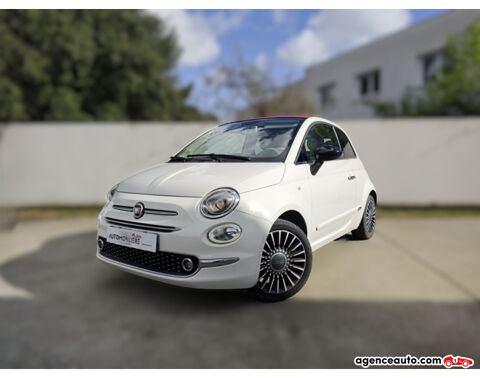 Fiat 500 Cabriolet 1.2 70 ch FINITION CLUB GPS CUIR NOIR CAPOTE ROUG 2016 occasion Castries 34160