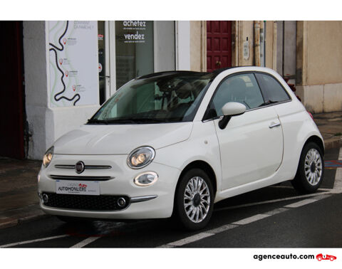 Fiat 500 C CABRIOLET 1.2 70 LOUNGE ( Radar Arr, Clim, Bluetooth ... ) 2017 occasion S&egrave;te 34200